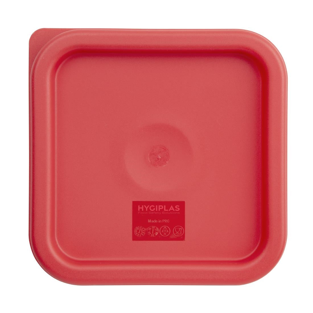 CF040 Vogue Square Food Storage Container Lid Red Small