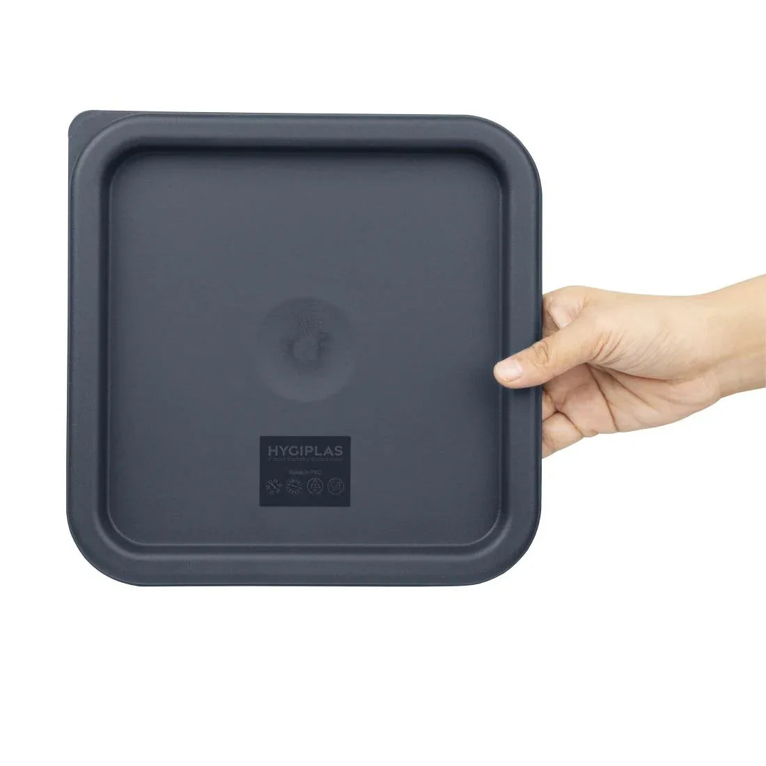 CF044 Vogue Square Food Storage Container Lid Blue Medium - JD Catering Equipment Solutions Ltd