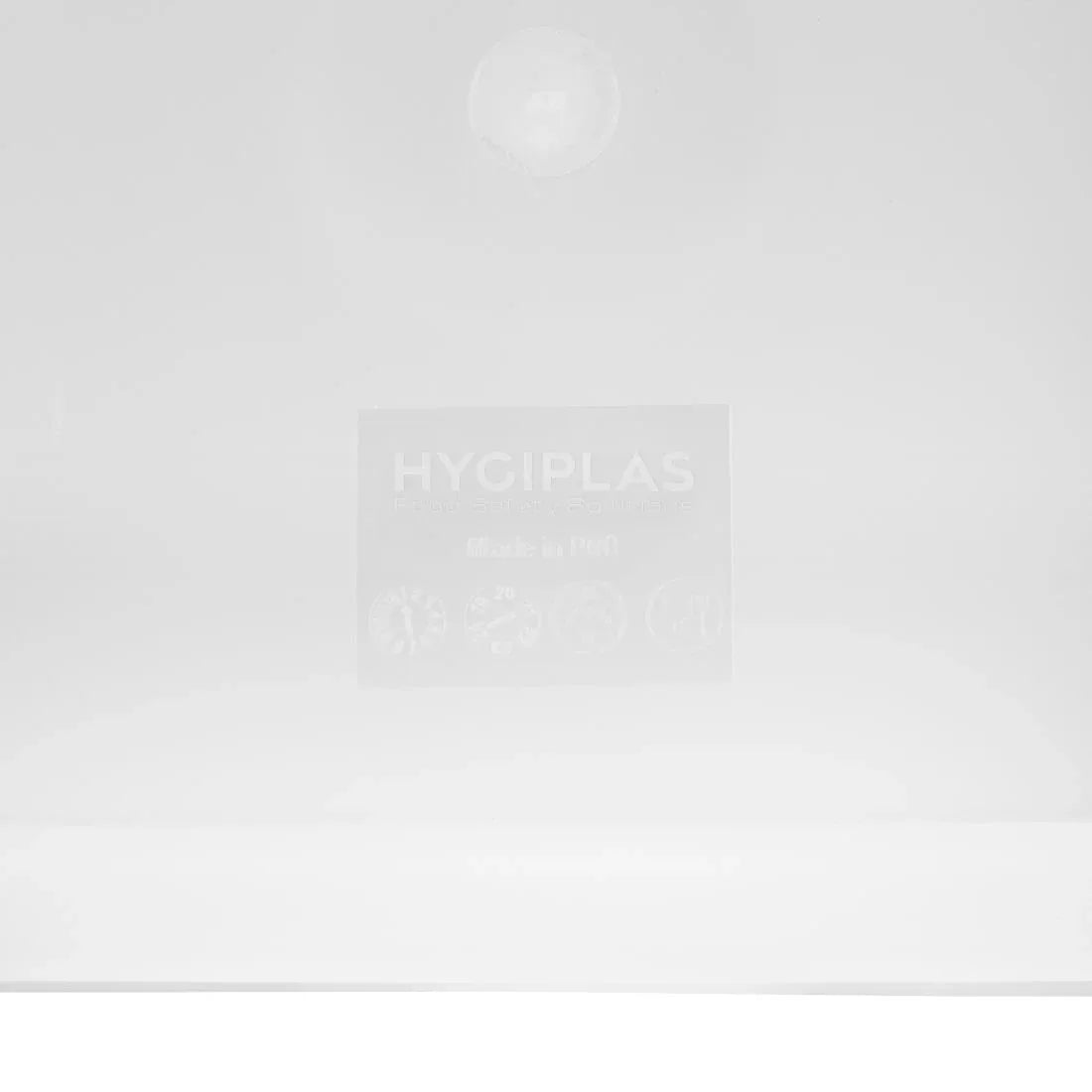 CF050 Vogue Polycarbonate Square Food Storage Container Lid White Medium - JD Catering Equipment Solutions Ltd