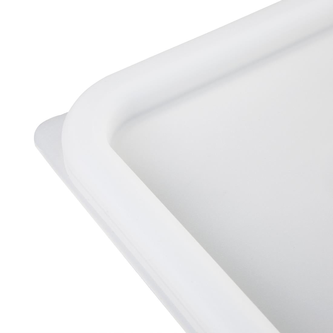 CF051 Vogue Square Food Storage Container Lid White Large
