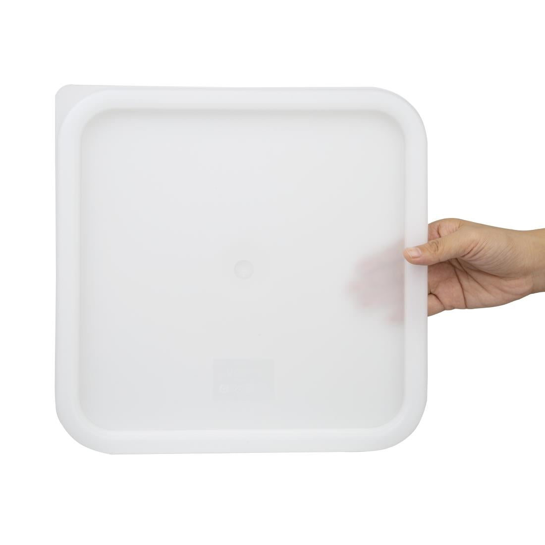 CF051 Vogue Square Food Storage Container Lid White Large