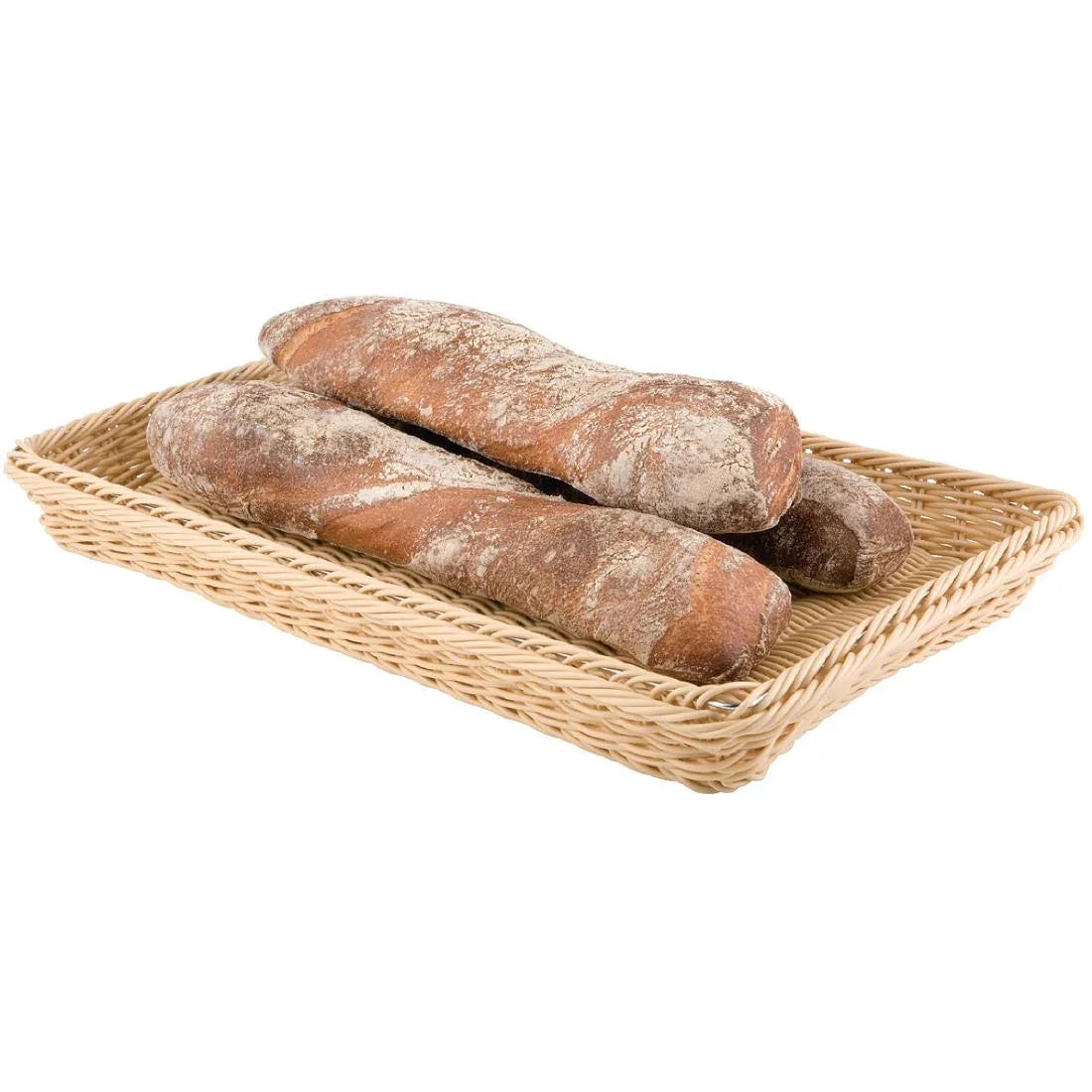 CF302 Polypropylene Natural Rattan Basket 1/1 GN - JD Catering Equipment Solutions Ltd