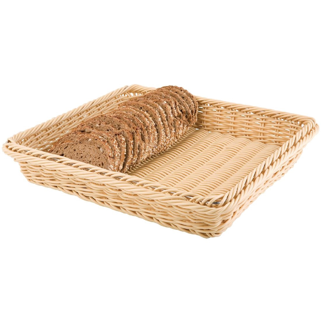 CF303 Polypropylene Natural Rattan Basket 1/2 GN