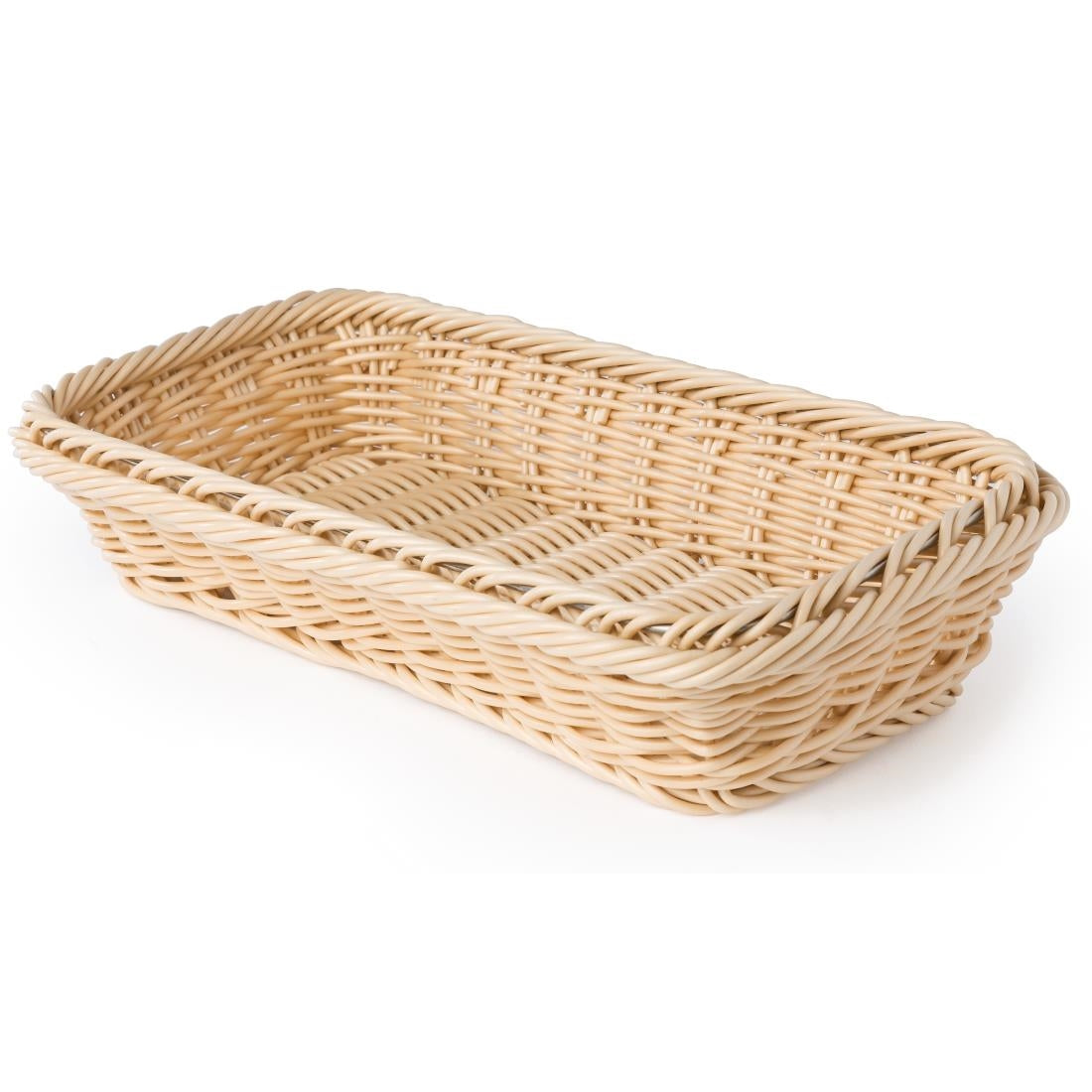 CF304 Polypropylene Natural Rattan Basket 1/3 GN