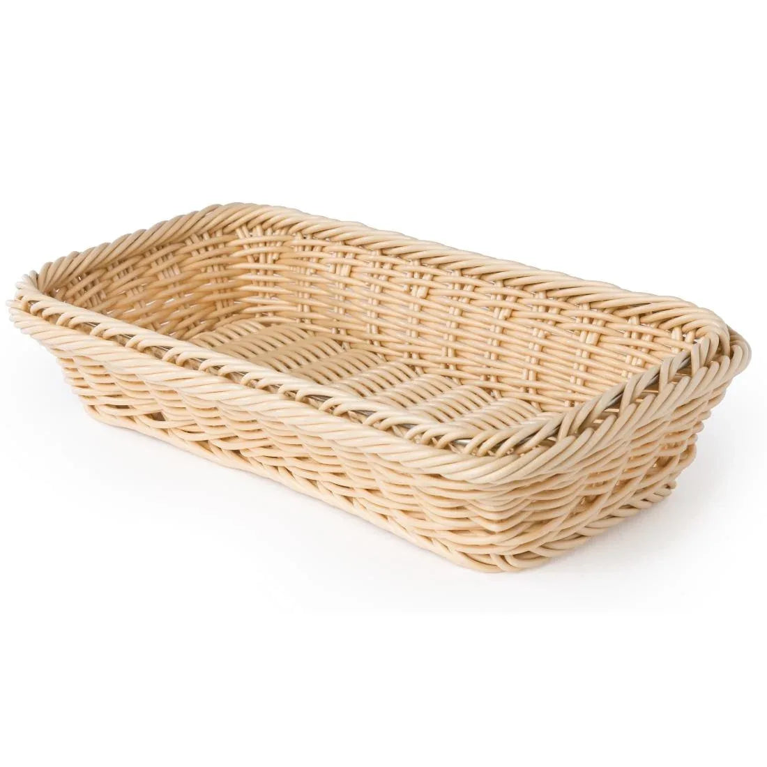 CF304 Polypropylene Natural Rattan Basket 1/3 GN - JD Catering Equipment Solutions Ltd