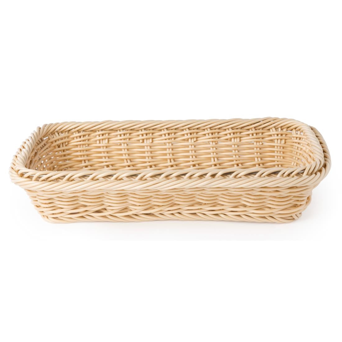 CF304 Polypropylene Natural Rattan Basket 1/3 GN