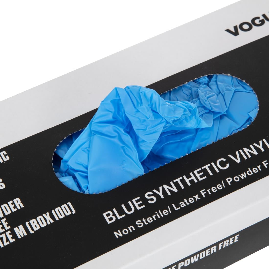 Vogue Powder-Free Vinyl Gloves M (Pack of 100)