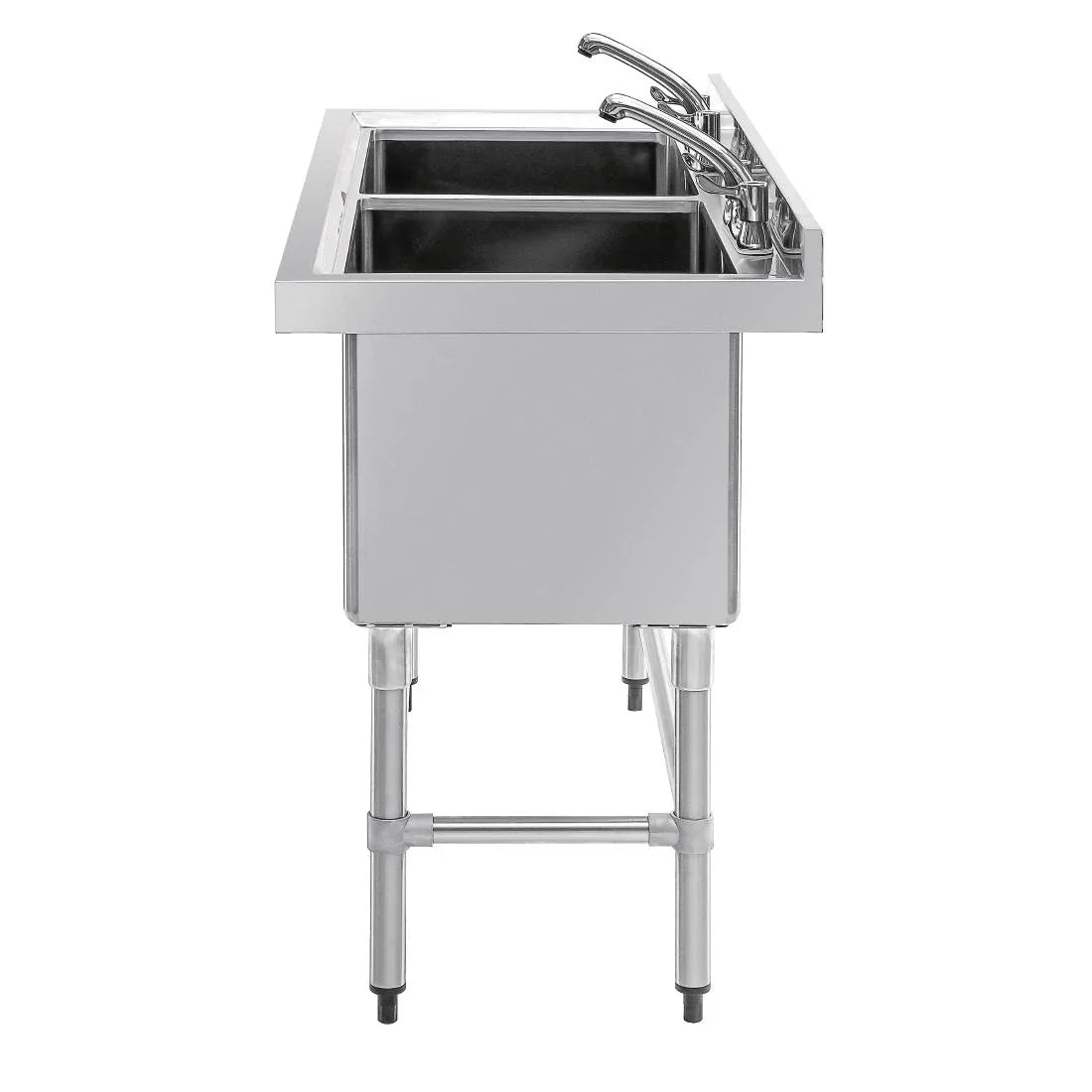 CF406 Vogue Double Deep Pot Sink - JD Catering Equipment Solutions Ltd