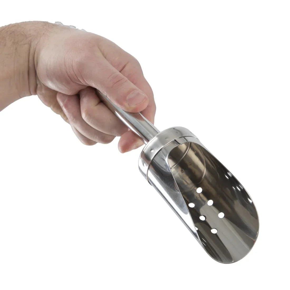 CF647 Olympia Ice Scoop with Perforations Small - JD Catering Equipment Solutions Ltd