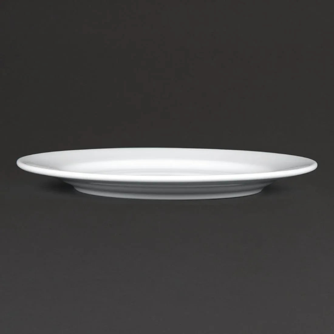 CG007 Royal Porcelain Classic White Wide Rim Plates 210mm (Pack of 12) - JD Catering Equipment Solutions Ltd