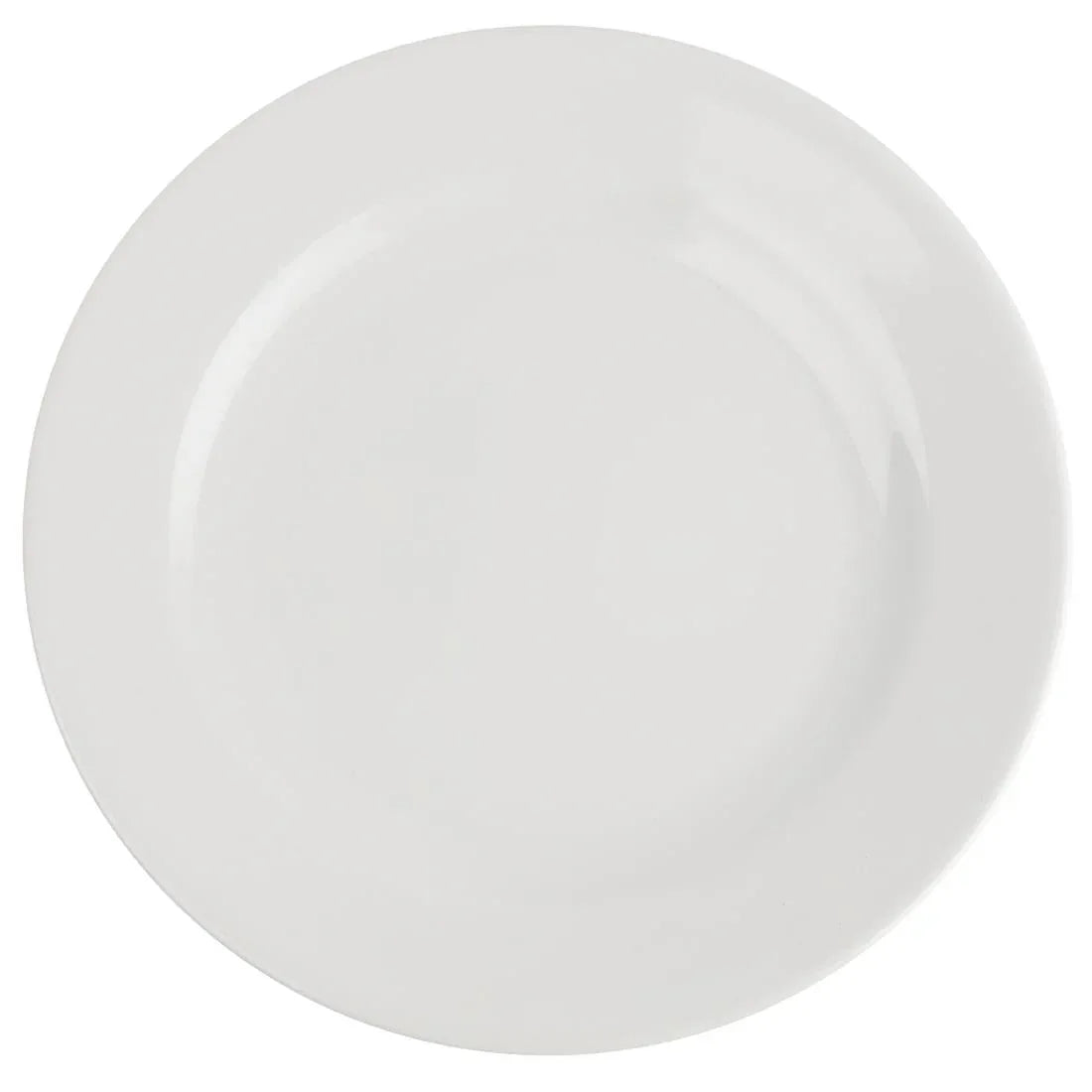 CG007 Royal Porcelain Classic White Wide Rim Plates 210mm (Pack of 12) - JD Catering Equipment Solutions Ltd