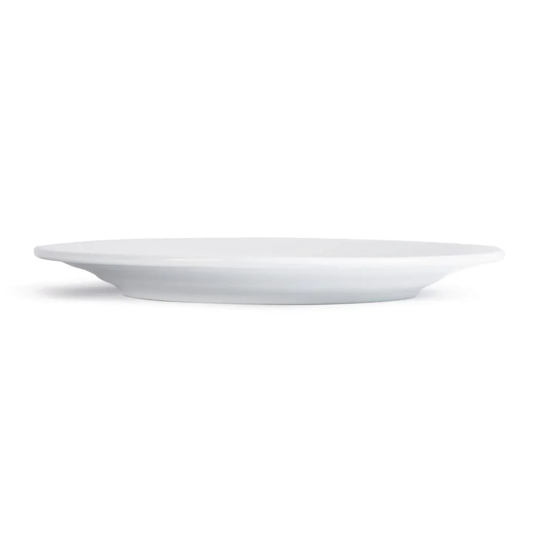 CG008 Royal Porcelain Classic White Wide Rim Plates 240mm (Pack of 12) - JD Catering Equipment Solutions Ltd