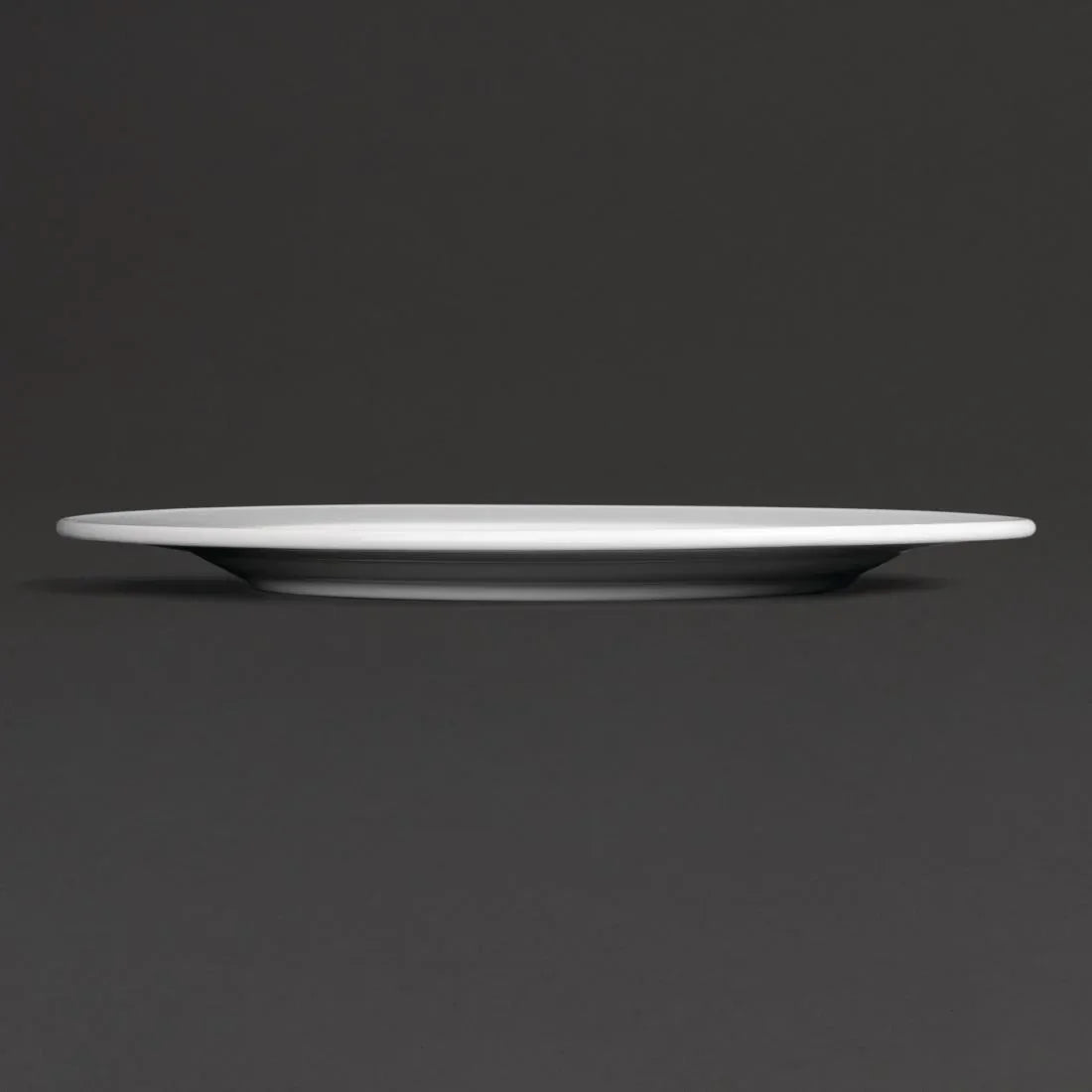 CG011 Royal Porcelain Classic White Wide Rim Plates 310mm (Pack of 12) - JD Catering Equipment Solutions Ltd