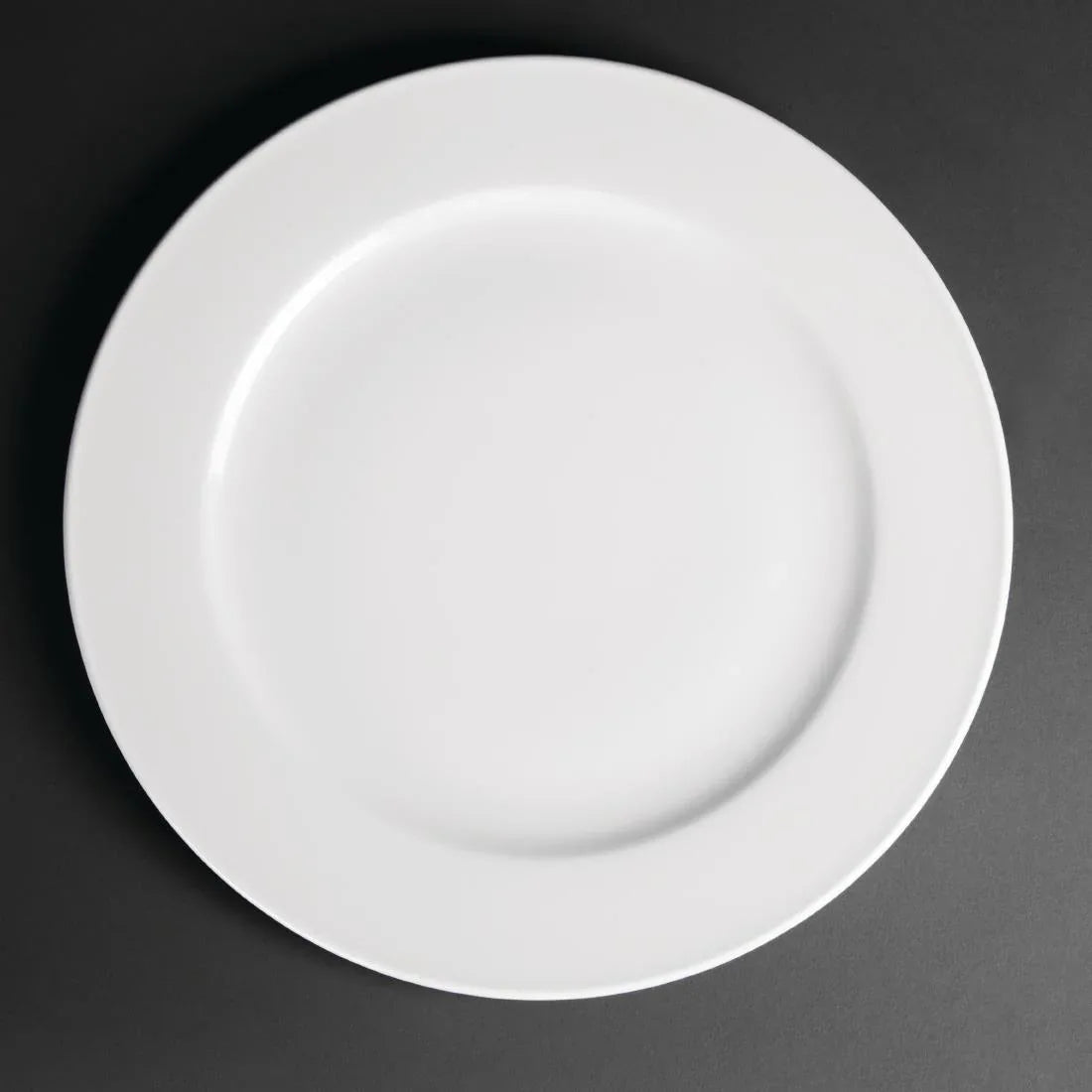 CG011 Royal Porcelain Classic White Wide Rim Plates 310mm (Pack of 12) - JD Catering Equipment Solutions Ltd