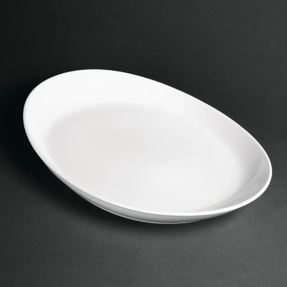 CG016 Royal Porcelain Classic White Oval Plates 340mm (Pack of 12) - JD Catering Equipment Solutions Ltd