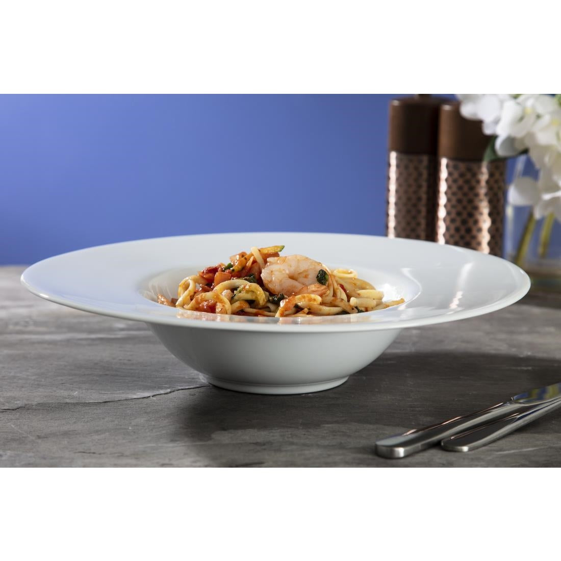 CG018 Royal Porcelain Classic White Pasta Plates 280mm (Pack of 6)