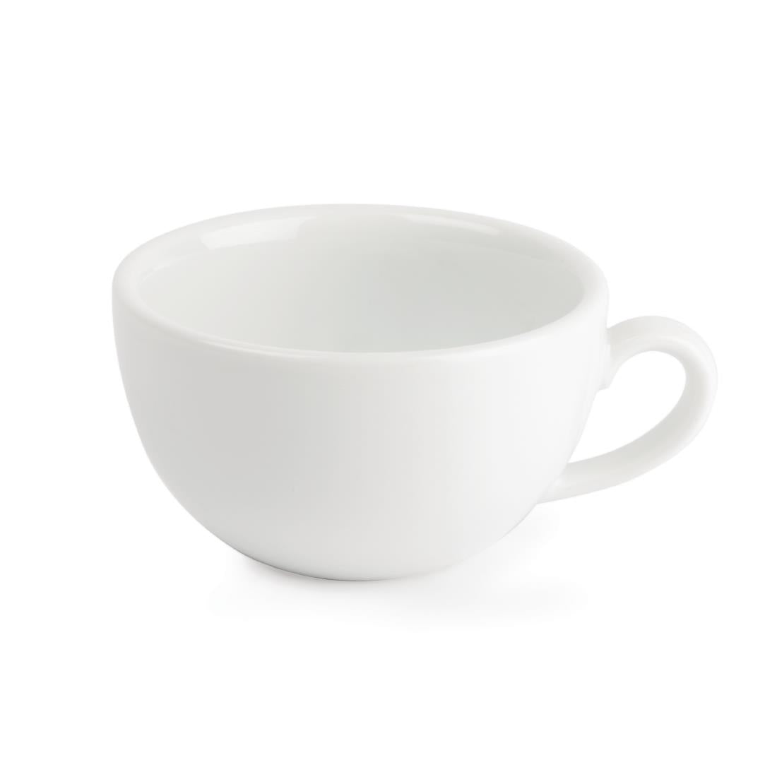 CG023 Royal Porcelain Classic White Cappuccino Cups 200ml (Pack of 12)