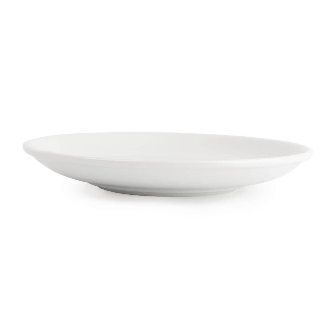 CG035 Royal Porcelain Classic White Tea Cup Saucers 150mm (Pack of 12)