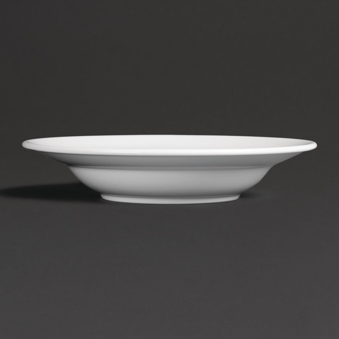 CG057 Royal Porcelain Classic White Pasta Plates 260mm (Pack of 12)