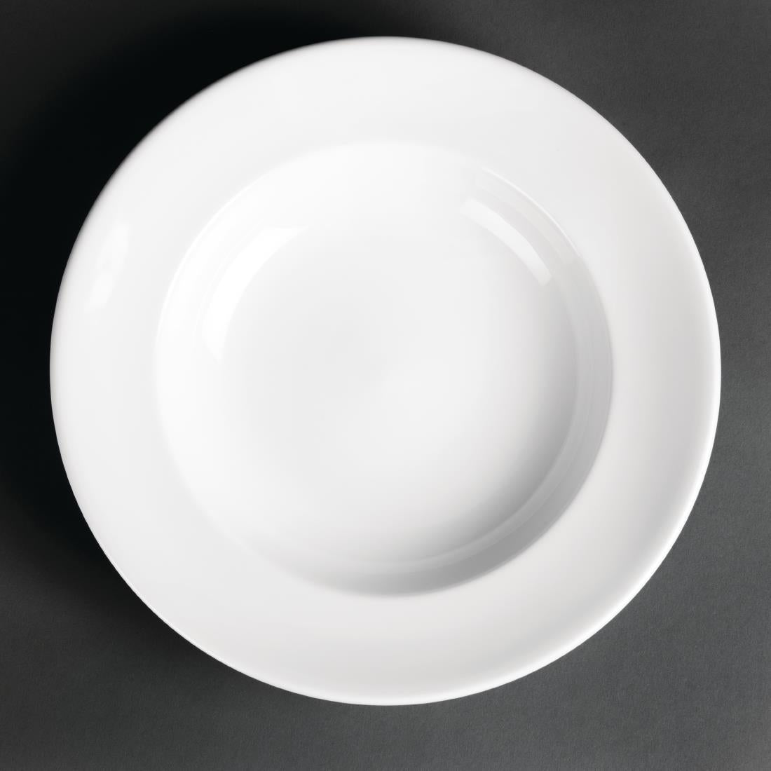 CG057 Royal Porcelain Classic White Pasta Plates 260mm (Pack of 12)