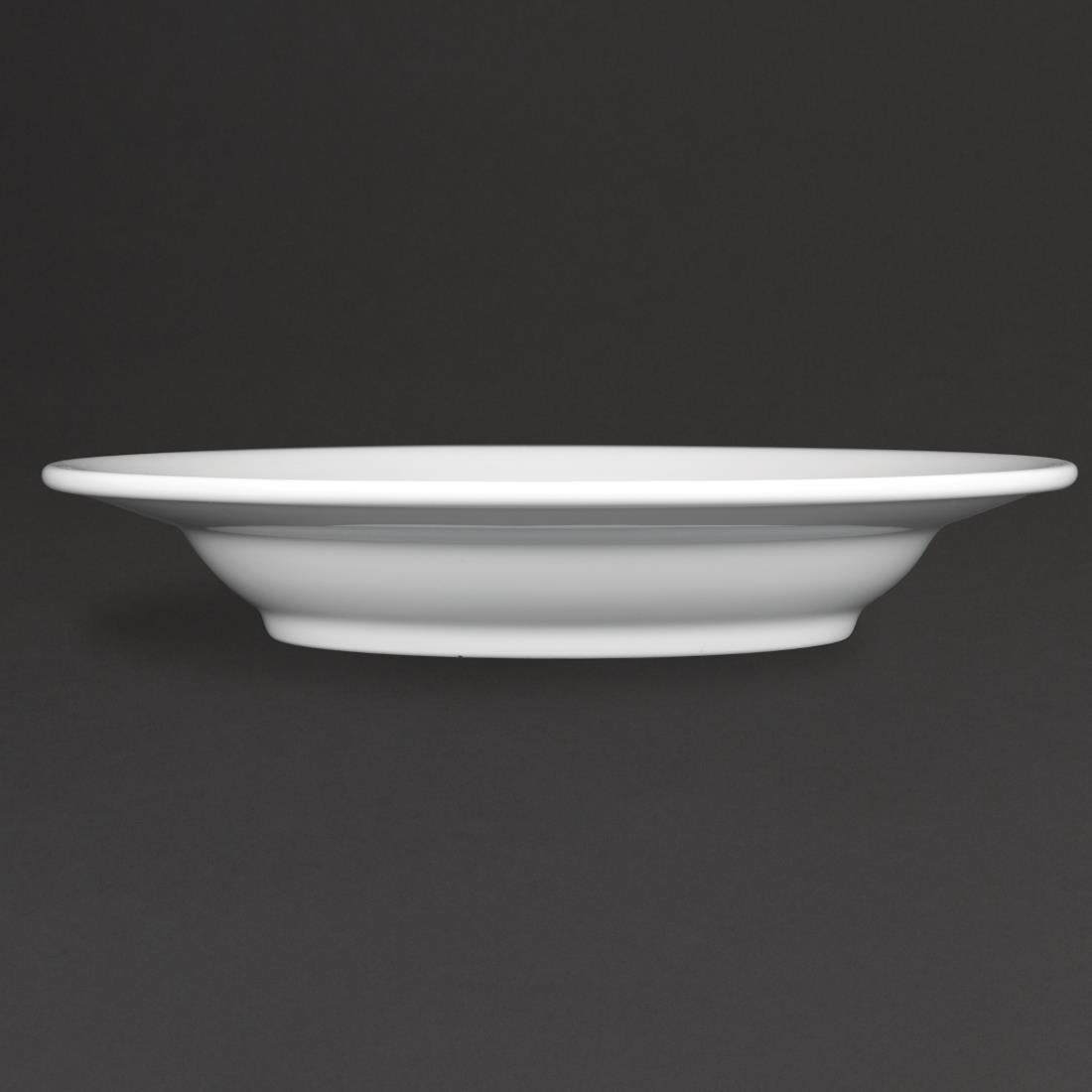 CG062 Royal Porcelain Classic White Soup Plates 235mm (Pack of 12)