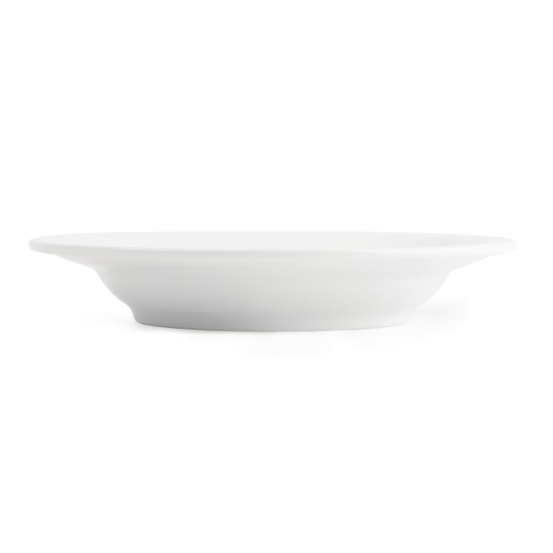 CG062 Royal Porcelain Classic White Soup Plates 235mm (Pack of 12)
