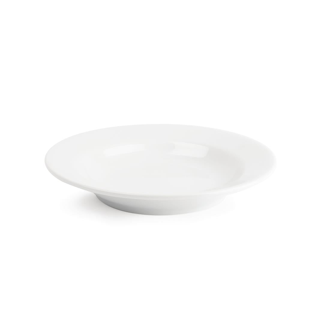 CG062 Royal Porcelain Classic White Soup Plates 235mm (Pack of 12)