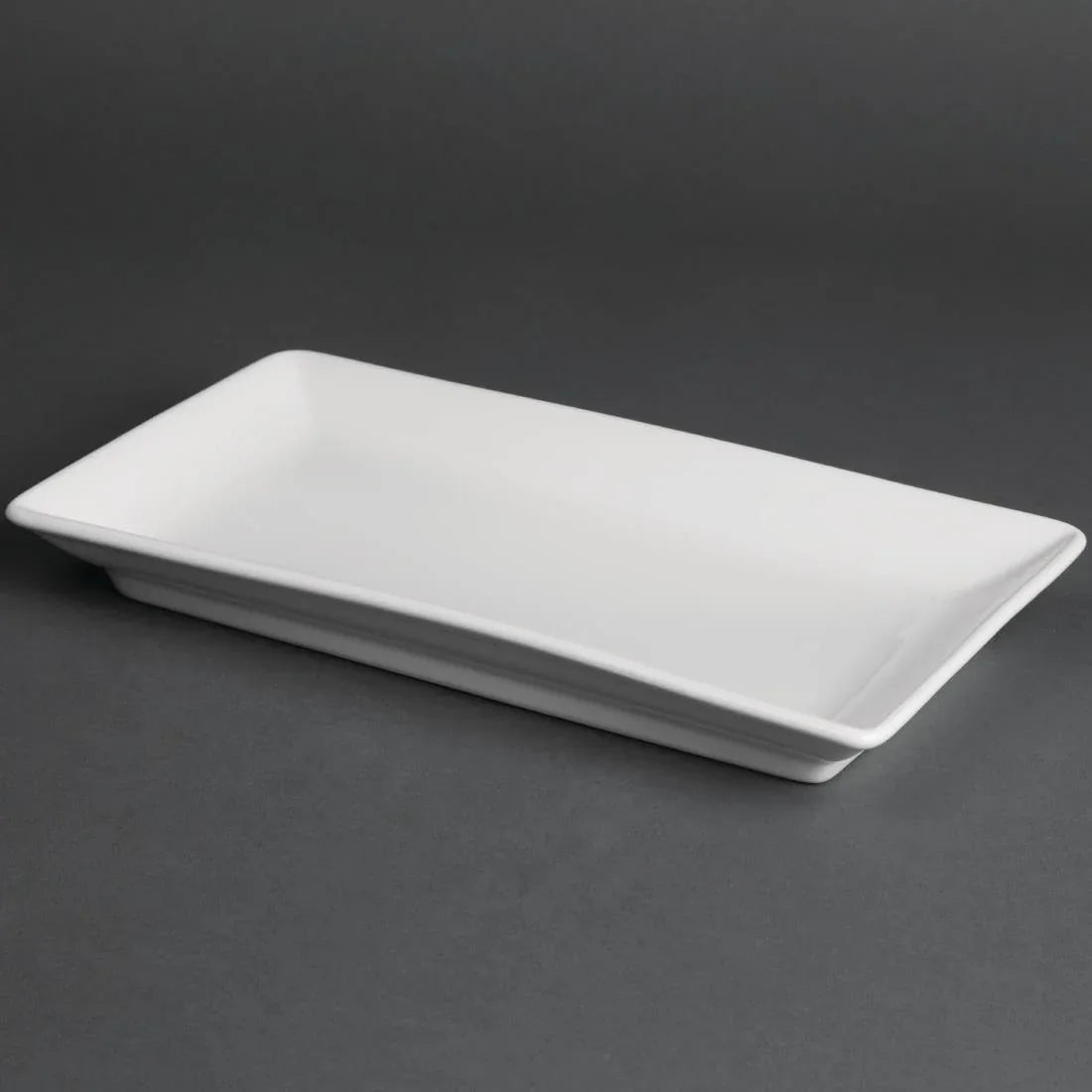 CG087 Royal Porcelain Kana Rectangular Dishes 230x 135mm (Pack of 12) - JD Catering Equipment Solutions Ltd