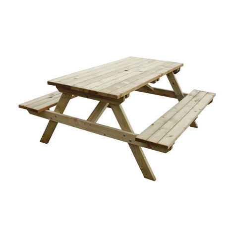 CG095 Rowlinson Wooden Picnic Bench 5ft 1500mm