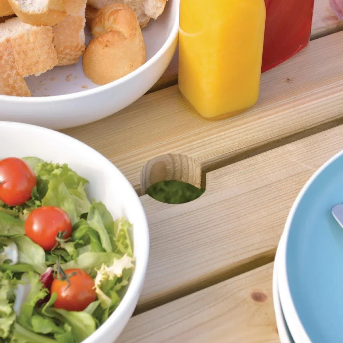 CG096 Rowlinson Square Wooden Picnic Table 6.5ft