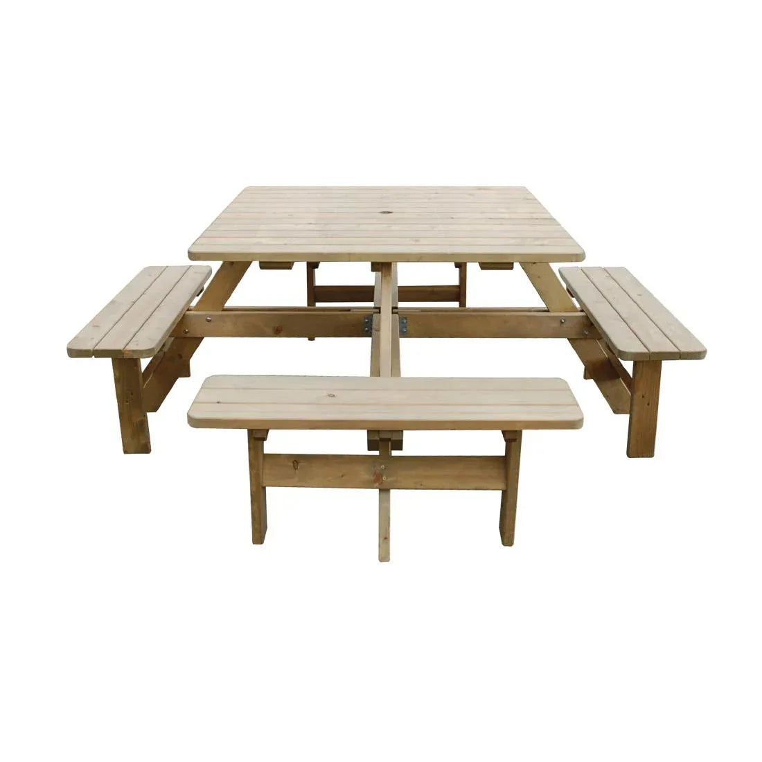 CG096 Rowlinson Square Wooden Picnic Table 6.5ft
