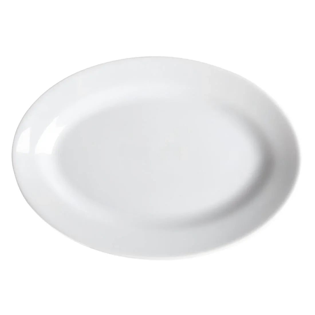 CG120 Royal Porcelain Oriental Oval Plates 230mm length (Pack of 12) - JD Catering Equipment Solutions Ltd