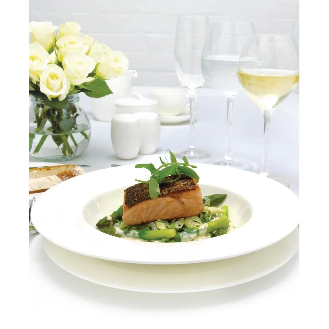 CG325 Royal Bone Ascot Pasta Plates 305mm (Pack of 6) - JD Catering Equipment Solutions Ltd