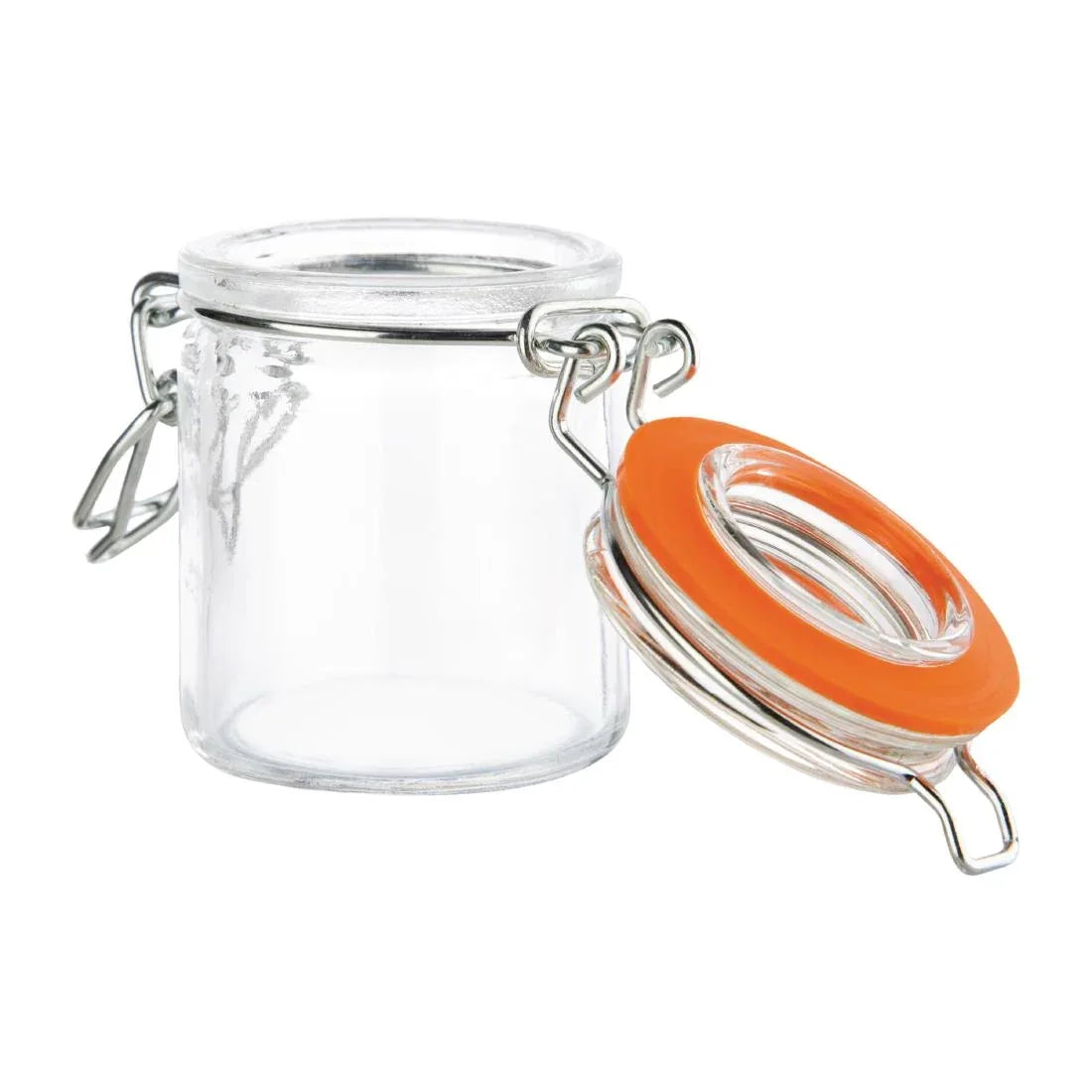 CG398 Vogue Mini Glass Terrine Jar 50ml (Pack of 12) - JD Catering Equipment Solutions Ltd