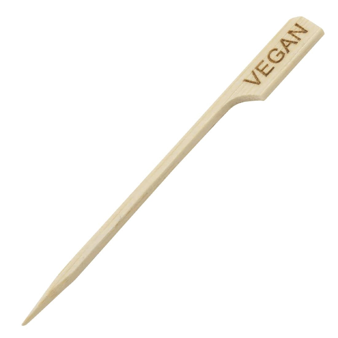 CH560 Tablecraft Vegan Bamboo Paddle Marker 3.5" (Pack of 100)