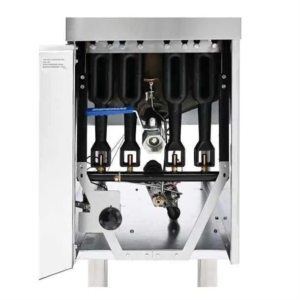 CH865-N Imperial Single Tank Twin Basket Freestanding Natural Gas Fryer IFS-50-OP