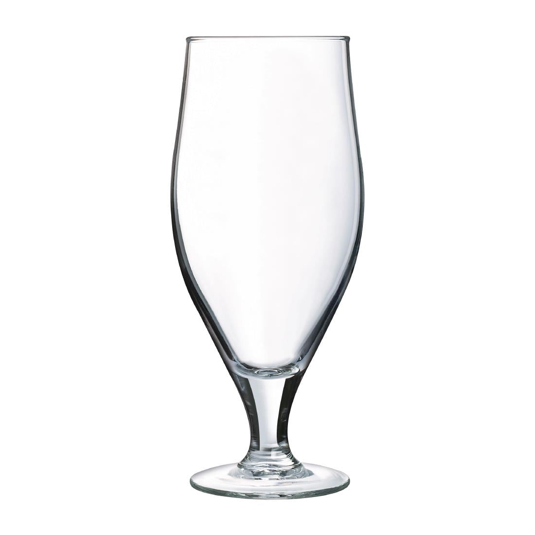 Arcoroc Cervoise Stem Beer Glasses 380ml LUKCA-NI 1/2 Pint (24 Pack)