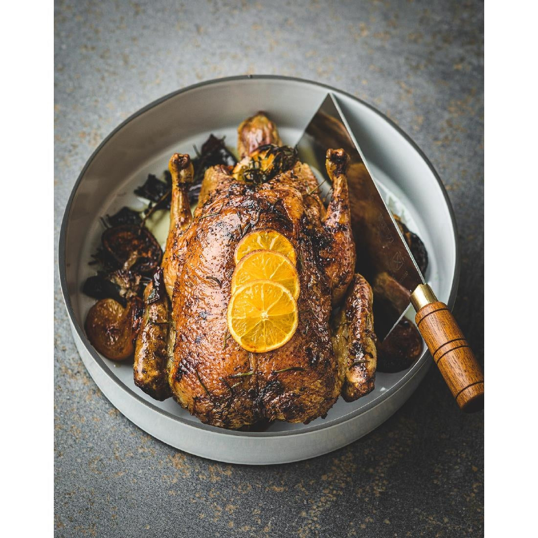 CJ489 Mercer Culinary Chinese Chef Knife 8" Wood Handle