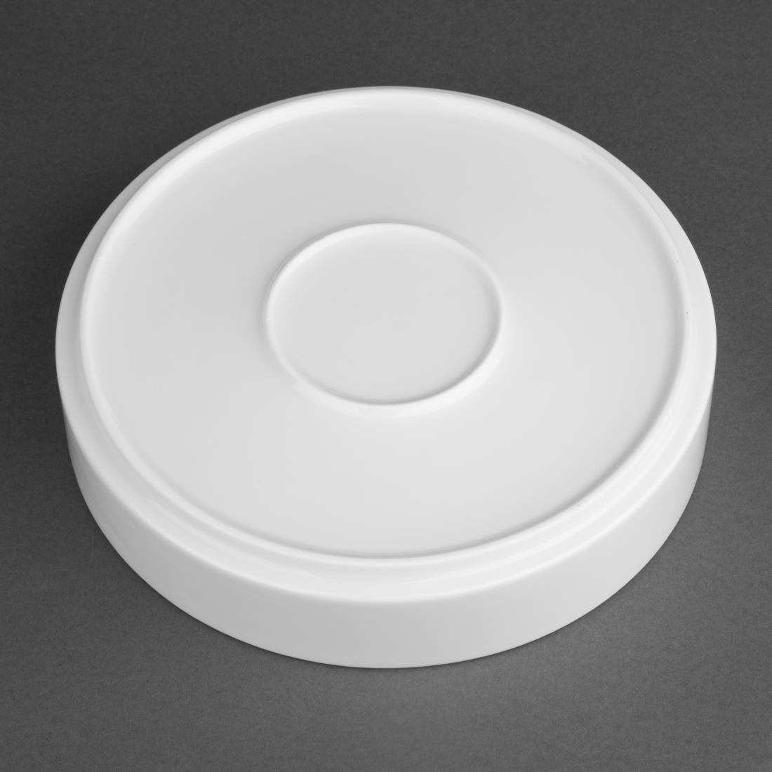 CK071 Olympia Whiteware Flat Walled Bowl - 215mm 8 1/2" (Box of 4)