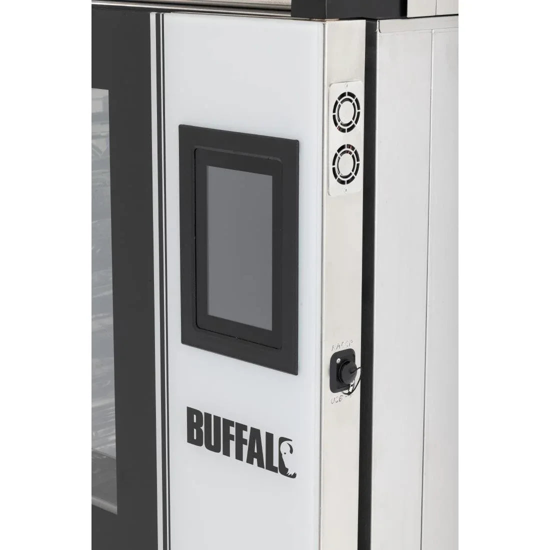 SA771 Buffalo Freestanding Smart Touchscreen Combi Oven 7 x GN 1/1 with Installation Kit and Extraction Hood