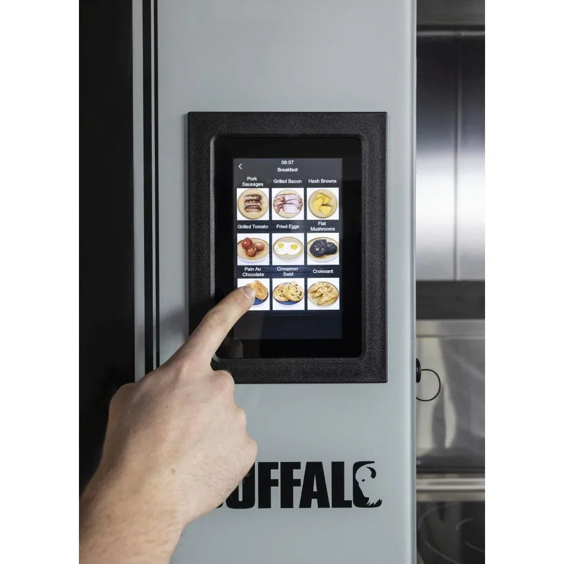 SA775 Buffalo Smart Touchscreen Compact Combi Oven  6 x GN 1/1 with Installation Kit