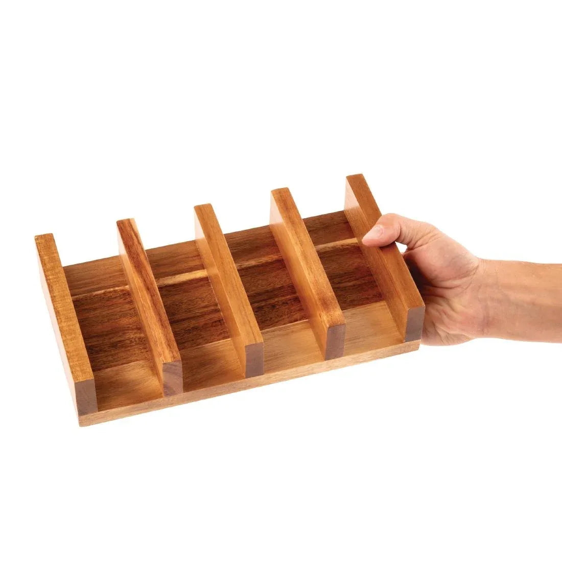 CK970 Olympia Acacia Wood Taco Stand - JD Catering Equipment Solutions Ltd