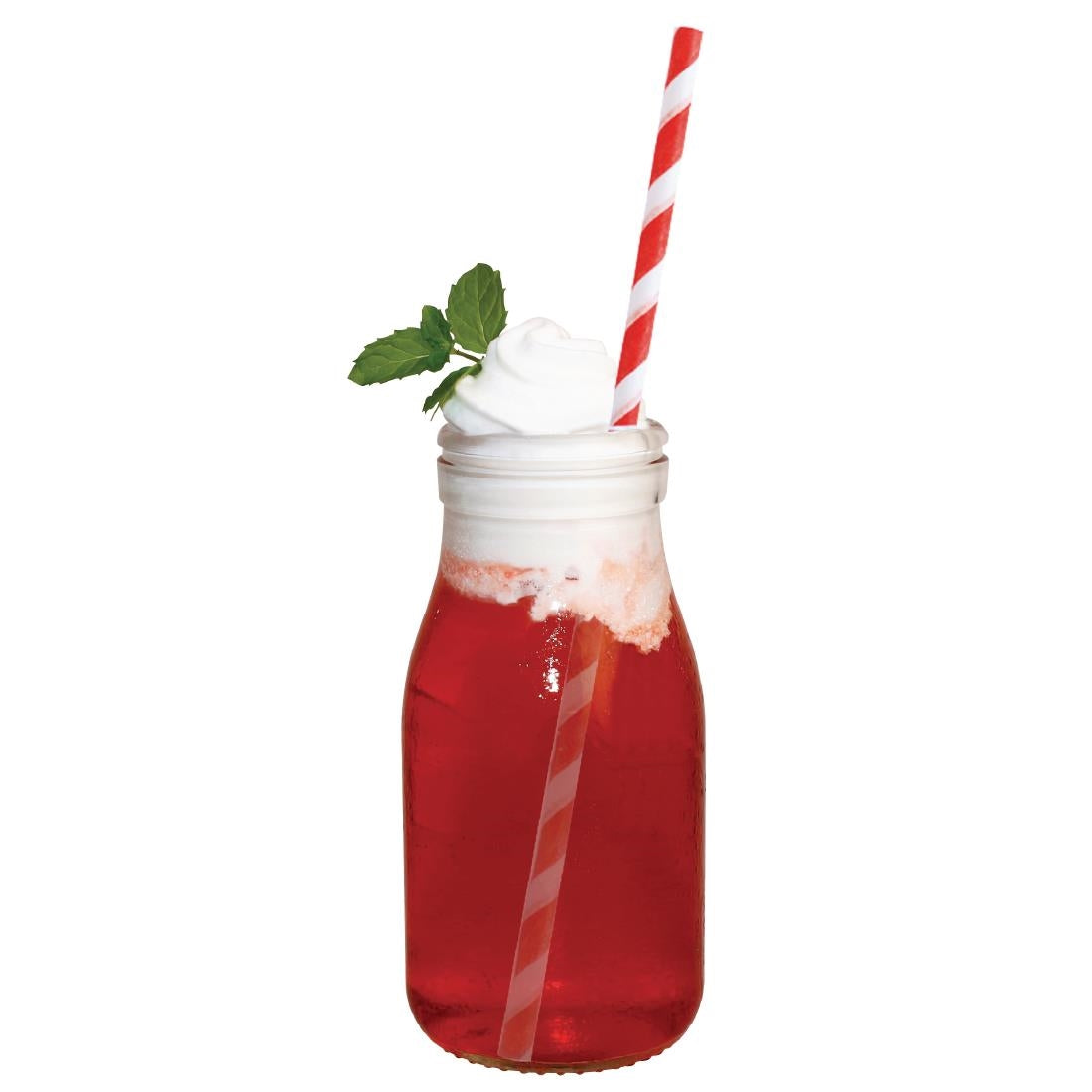 CL141 Olympia Glass Milk Bottle 200ml (Pack of 12)