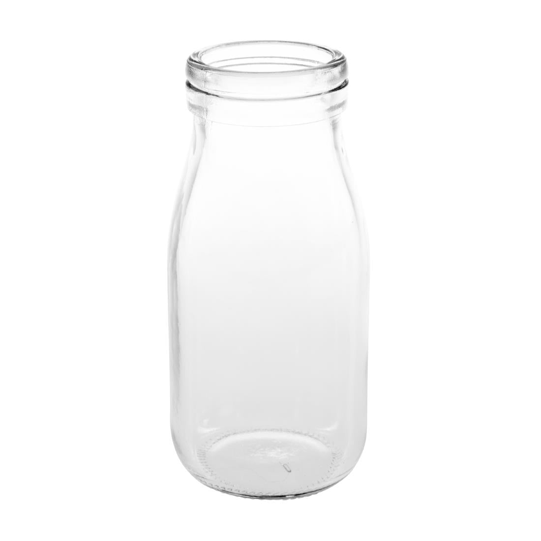 CL141 Olympia Glass Milk Bottle 200ml (Pack of 12)