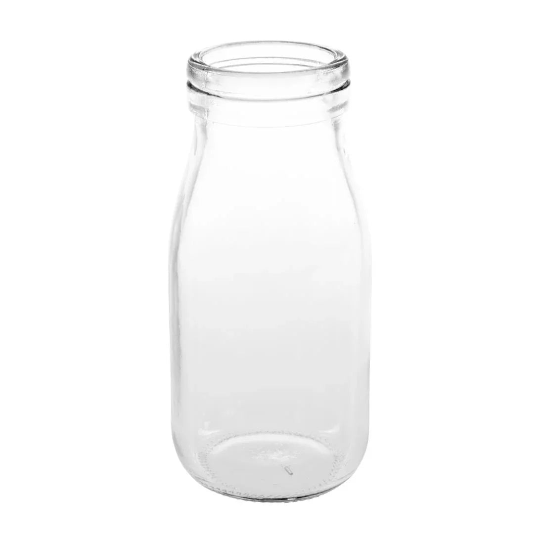CL141 Olympia Glass Milk Bottle 200ml (Pack of 12) - JD Catering Equipment Solutions Ltd