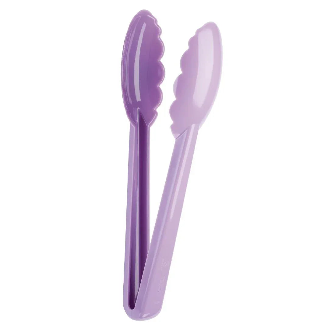 CL697 Mercer Culinary Utility Tongs Allergen Purple 9.5" - JD Catering Equipment Solutions Ltd