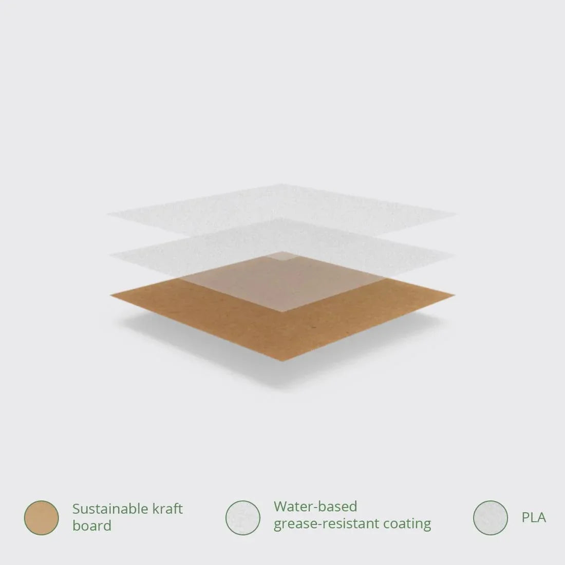 CL705 Vegware Compostable Kraft Tortilla Wrap Boxes With PLA Window (Pack of 500) - JD Catering Equipment Solutions Ltd