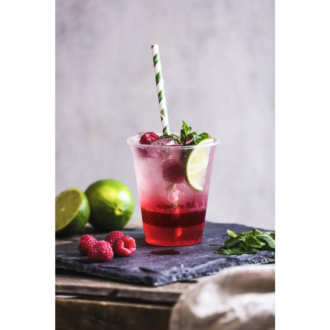 CL738 Vegware Compostable PLA Slim Cold Cups 200ml / 7oz (Pack of 1000) - JD Catering Equipment Solutions Ltd