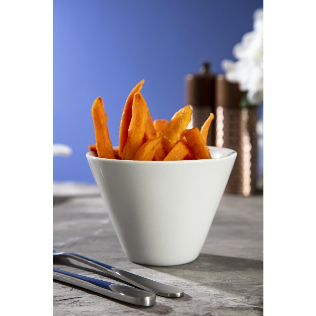 CM165 Olympia Conical Ramekin White 110mm (Pack of 6)