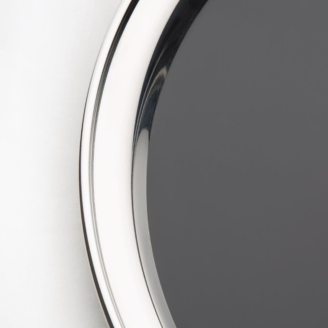 CM438 Olympia Stainless Steel Round Non-Slip Bar Tray 355mm